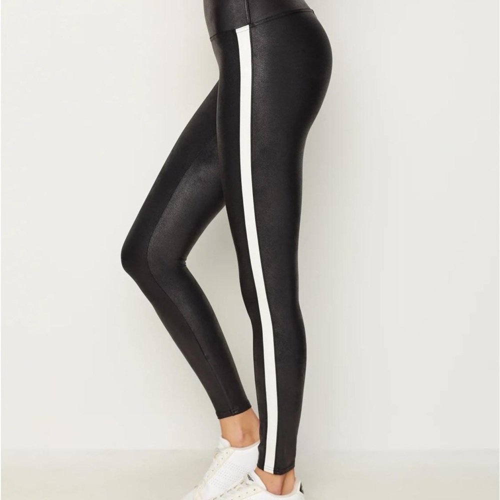 SPANX Faux Leather Side Stripe Legging